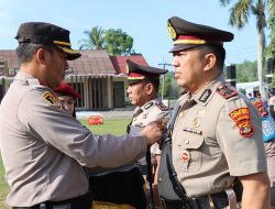 Polres Way Kanan Gelar Upacara Serah Terima Jabatan Kasat Samapta