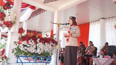 Perkemahan Hari Pramuka ke-63 di Pesibar: Ketua Kwarcab Ajak Pramuka Terus Berlatih