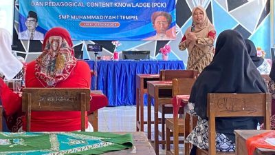Workshop Peningkatan Kompetensi Guru SMP Muhammadiyah 1 Tempel: Dorong Literasi Numerasi dan PCK
