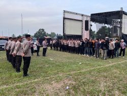 Konser Tipe-X dan Lala Widy di Way Kanan Berlangsung Aman di Bawah Pengamanan Ketat Polres