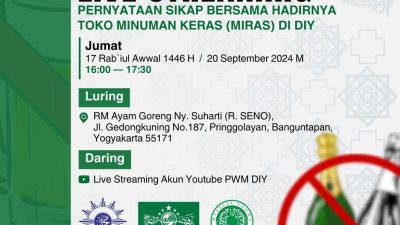 Ormas Islam DIY Serukan Penolakan Terhadap Merebaknya Toko Miras: “Bukan Sekadar Bisnis, Ini Ancaman Akhlak”