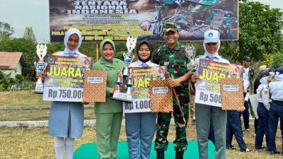Meriahkan HUT TNI Ke-79, Kodim 0427/Way Kanan Gelar Lomba PBB Tingkat SLTP dan SLTA Sekabupaten Way Kanan