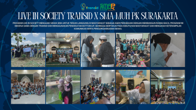 Program “Live in Society”: SMA Muhammadiyah PK dan Transid Luncurkan 10 Rumah Baca di Surakarta