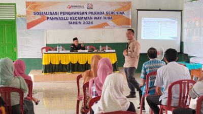 Dedi Iskandar, S.H., M.H., Jadi Narsum Sosialisasi Pengawasan Pilkada Serentak Panwaslu Kecamatan Way Tuba