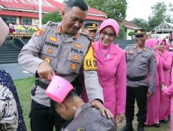 44 Personel Polres Way Kanan Resmi Naik Pangkat di Upacara Khidmat