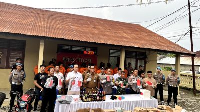 Polres Pesisir Barat Gelar Rilis Akhir Tahun 2024