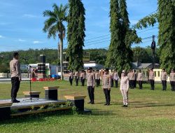 Profesionalisme dan Integritas, Pesan Utama Wakapolres Way Kanan di Apel Pagi