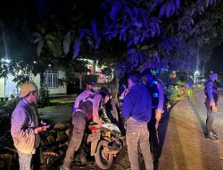 Antisipasi Kejahatan, Polres Way Kanan Gelar Patroli Dialogis Rutin