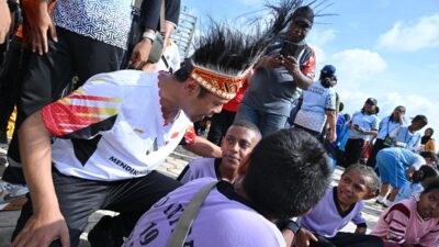 Senam Anak Indonesia Hebat Pecahkan Rekor MURI di Sorong, Papua