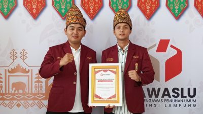 Komitmen untuk Demokrasi, IMM Lampung Terima Penghargaan Pengawasan Pemilu