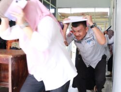 Peringati Hari Kesiapsiagaan Bencana Nasional, BPBD Way Kanan Gelar Simulasi Mandiri Gempa Bumi