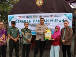 Gerakan Pangan Murah, Polres Way Kanan Distribusikan Beras SPHP