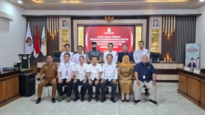 Komisi Pemilihan Umum (KPU) Kabupaten Way Kanan menggelar Rapat Pleno Terbuka Rekapitulasi PDPB
