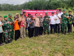 Kasdam XXI/RI Tinjau dan Lakukan Peletakan Batu Pertama Pembangunan Gedung KDMP di Kampung Way Tuba Asri