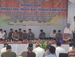 Mufakat Agung Digelar, Marga Buay Pemuka Bangsa Raja Pertanyakan Legalitas Perluasan Register 44 Sungai Muara Dua