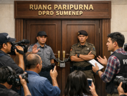 Pintu Paripurna Terkunci untuk Wartawan, Komitmen Keterbukaan DPRD Sumenep Disorot