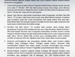 Muhammadiyah Wonosobo Tegas Tolak Penggusuran Sepihak KB Aisyiyah Azzahra