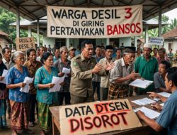 WARGA DESIL 3 DI GIRING PERTANYAKAN BANSOS,DATA DTSEN DISOROT