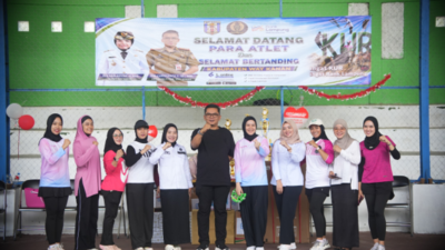 PERWOSI Way Kanan Raih Runner Up Turnamen Tenis Beregu Semarak HUT Ke-81 RI
